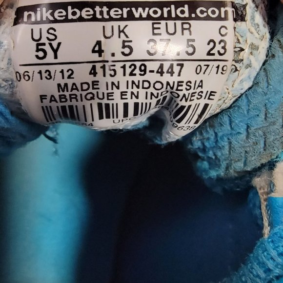 Nike Cross Trainers Unisex Size 5 Y Womens size 6.5 - Picture 7 of 8